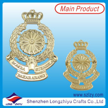 Personalizado oco Ouro Plated Lapel Cap Badge (LZY-10000140)